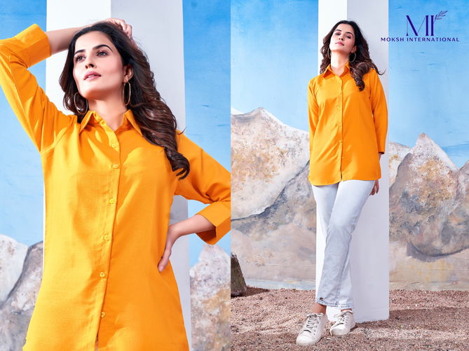 Shirt Vol 1 By Moksh Office Wear Ladies Shirt Wholesale Price In Surat